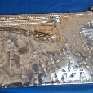 Michael Kors Metallic Gold Clutch